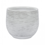 Lillepott, keraamiline, valge