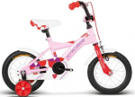 Laste jalgratas Kross Cindy W040003, valge/roosa, 12"