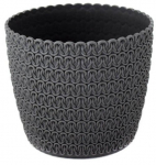 Lillepott Lamela Magnolia Jersey 190 9102691, plastik, &Oslash; 19 cm, antratsiit v.