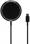 Juhtmevaba induktiivne laadija Karl Lagerfeld KF000566-0, USB Type C/Magsafe 2 Power port, must v., 15 W