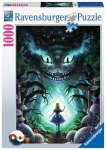Pusle Ravensburger Alice in Wonderland 16733, 70 cm x 50 cm, 1000 tk, roheline v.