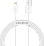 Kaabel Baseus CALYS-B02, Lightning/USB, 150 cm, valge v.