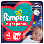 &Uuml;le&ouml;&ouml; m&auml;hkmed Pampers Night Pants, 4 suurus, 9 - 15 kg, 25 tk