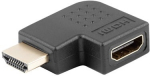 Adapter Lanberg HDMI - HDMI 90&deg; AD-0035-BK HDMI male, HDMI female