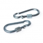 Karabiin Haushalt ZP, 2DD, tsingitud, metall, 7 cm, &Oslash; 0.7 cm, 2 tk