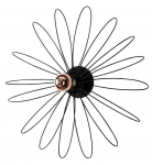 Valgusti lagi Opviq Hemdem 707-A BLACK, E27, 1 x 40 W, must v.