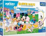 Pusle Trefl Mickey At The Fairground 41005, 40 cm x 60 cm, 24 tk, mitmev&auml;rviline