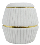 Tumba Kayoom Doric 235 AP75C-WHT, kuldne v./valge v., 51.5 cm x 51.5 cm x 53 cm