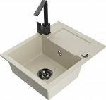 K&ouml;&ouml;givalamu Mexen Enzo 6506-69-670300-70, graniit, 57.6 cm x 46.5 cm x 17.4 cm, must/beež