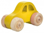 L&uuml;katav m&auml;nguasi Wood&Joy Mini Car, 5 cm, kollane
