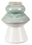 Dekoratiivne vaas Liana, 23 cm, kreemjasvalge/mint