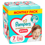 P&uuml;ksm&auml;hkmed Pampers, 7 suurus, 15 kg, 80 tk