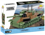Konstruktor, tank Cobi Klocki Armed Forces Leopard 1 3105, 147 tk, pruun v./roheline v.