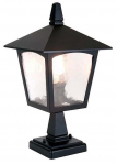 Vabalt seisev v&auml;lisvalgusti Elstead Lighting York, 60W, E27, IP23, must v., 18.5 cm x 31.5 cm