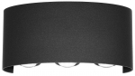 &Otilde;ue seinavalgusti Italux Ortelo, 6W, LED, IP54, must v., 17 cm x 17 cm