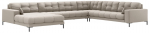Nurgadiivan Micadoni Mamaia Structured, beež v., parem, 327 x 256 cm x 75 cm