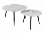 Kohvilaudade komplekt Kora D, marmor v., 80 cm x 80 cm x 45 cm, 2 tk