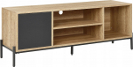TV-laud Beliani Moines, pruun v./must v., 140 cm x 40 cm x 56 cm