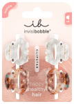 Juukseklamber Invisibobble Clipstar Petit Bijoux, pruun v./valge v., 4 tk