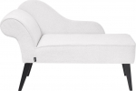 Lamamisdiivan Beliani Biarritz Left, valge v., 118 cm x 60 cm x 77 cm