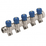 Kollektor Carlo Poletti C32B34, reguleeritav, 1/2", 3/4", 5 r&otilde;ngast