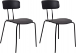 Toolide komplekt Beliani Sibley, matt, must v., 49 cm x 45 cm x 79 cm, 2 tk
