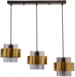 Valgusti rippuv Candellux Lighting Spiega 33-32027, E27, 3 x 60 W, must v.