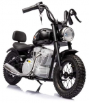 Laste elektriline mootorratas Lean Cars A9902, must v.