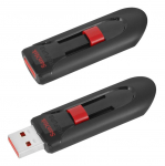 USB m&auml;lupulk SanDisk Cruzer Glide SDCZ60-016G-A11, must v./punane v., 32 GB