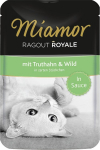 Kassi m&auml;rgtoit Miamor Ragout Royale Turkey & Game In Sauce, kalkun, 0.1 kg