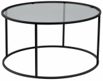Kohvilaud Nordure Aurum, l&auml;bipaistev v./must v./hall v., 80 cm x 43 cm x 80 cm, 2 tk