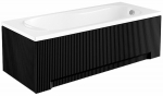 Vann, sisseehitatav Besco Bona, 140 cm x 70 cm x 53.5 cm, ristk&uuml;lik, valge/must