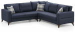 Nurgadiivan - voodi Atelier Del Sofa Kristal, antratsiit v., 90 x 252 cm x 86 cm