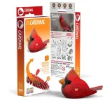 3D-pusle Cardinal, 6.5 cm x 4.1 cm, 20 tk, punane v.