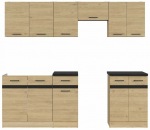 K&ouml;&ouml;gikomplekt Junona, bernstein oak v., 2.3 m