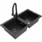 K&ouml;&ouml;givalamu Mexen Mario, graniit, 82 cm x 43.6 cm x 16.1 cm, h&otilde;be v./must v.