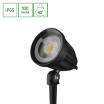 &Uuml;hendatav v&auml;lisvalgusti Spectrum Flori, 6W, LED, IP65, must v., 5.3 cm x 6.7 cm
