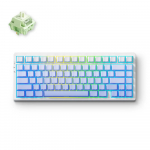 Juhtmevaba m&auml;nguklaviatuur Mchose G75 Pro Wireless G75-14A Matcha Latte v2, Inglise (US), sinine v./valge v.