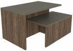 Kohvilaudade komplekt Kalune Design Twins, pruun v./tammepuidu imitatsioon v., 35 - 45 cm x 72 cm x 27 - 42 cm, 2 tk