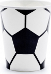 &Uuml;hekordne tass PartyDeco Football, 220 ml, 6 tk