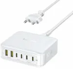 Telefoni laadija Baseus EnerFill FH21, 2 x USB A/4 x USB Type C, valge v., 120 W