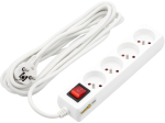 Pikendusjuhe Vorel, 72533, 3G1.0, 5 m, IP20, 4 pesa, l&uuml;litiga