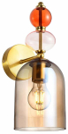 Valgusti seinale Light Prestige Tropea LP-2004/1W AM, E27, 1 x 15 W, merevaigu-kollane v. / kuldne v.