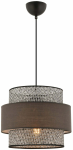 Valgusti lagi Opviq Cascade 390FLH2437, E27, 1 x 40 W, hall v./antratsiit v. / must v., 30 x 30 cm