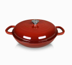 Emailitud malmpott Allesken Rodeluxe, &Oslash;30 cm, 3 l, punane v.