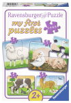Pusle 4in1 Ravensburger Lovable Farm Animals 069538, 21 cm x 15 cm, 20 tk, mitmev&auml;rviline