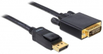 Juhe Delock Displayport to DVI Display port male, DVI-D male, 2 m, must v.