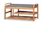Pink jalatsiriiuliga ST-13, pruun v./hall v., 100 cm x 33 cm x 50 cm