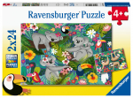 Pusle 2in1 Ravensburger Koalas and Sloths, 18 cm x 26 cm, 48 tk, mitmev&auml;rviline