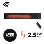 Infrapuna k&uuml;tteseade Sunred Triangle Dark Smart Wall 2500, PRO25W-SMART, 2.5 kW, Must v.